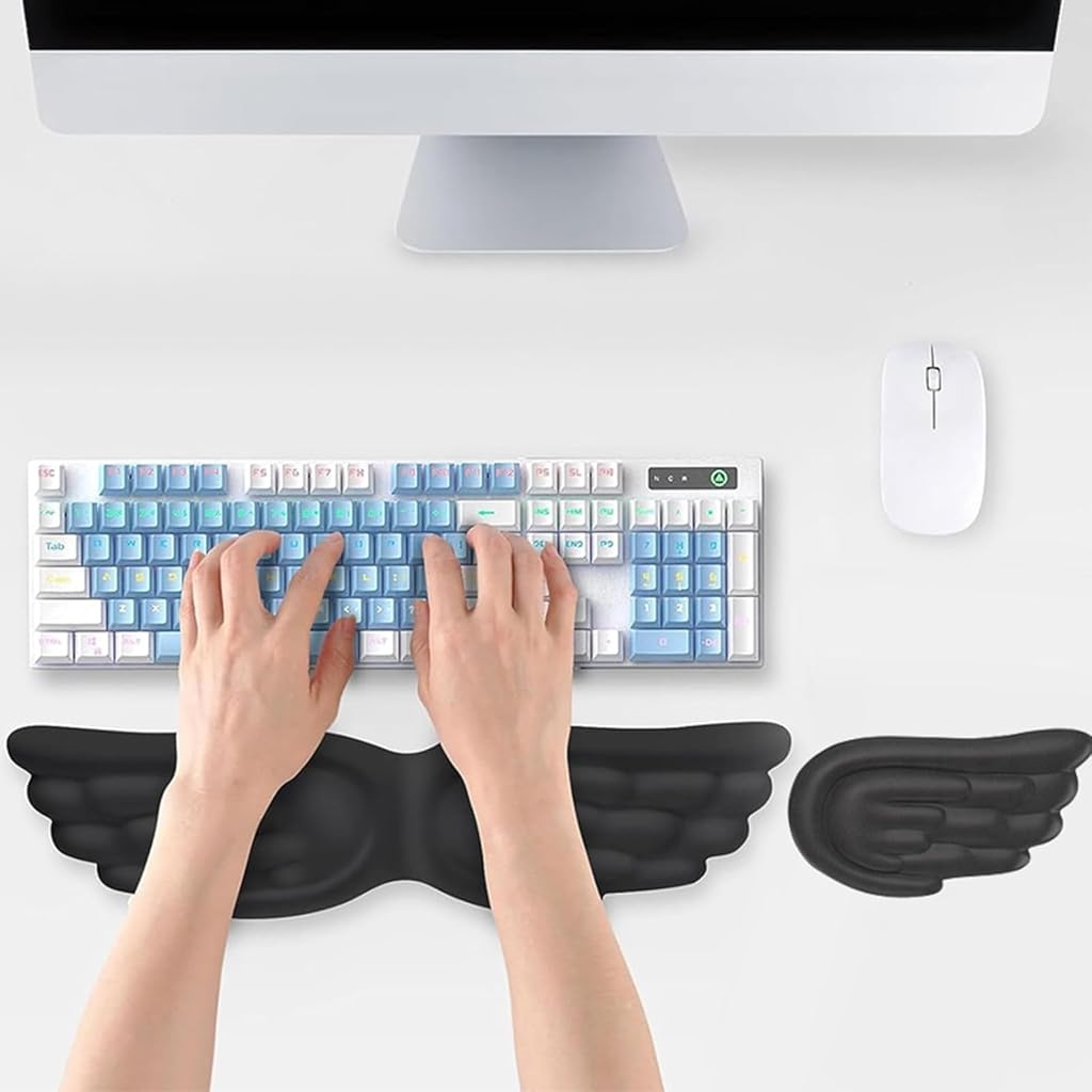 ZORBES® Angel Wings Keyboard and Mouse Wrist Rest ZORBES® Angel Wings Keyboard and Mouse Wrist Rest